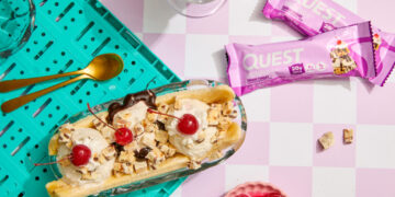 Quest Overload Sundae Funday Banana Cut up Recipe