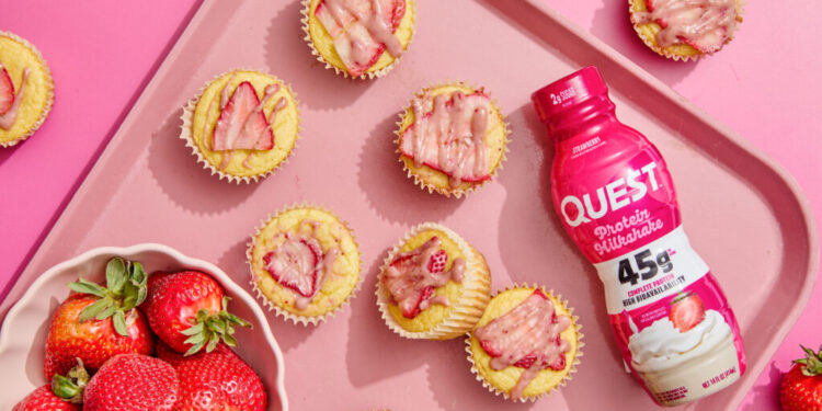 Quest Strawberry Milkshake Protein Muffins