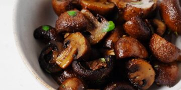 Fast Air Fryer Mushrooms | The Full Serving to
