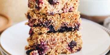 Blueberry Quinoa Bars – The Wholesome Maven