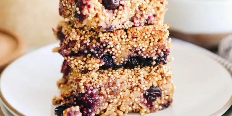 Blueberry Quinoa Bars – The Wholesome Maven