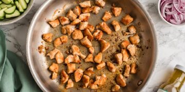 Greek Hen Bites – 10 Minute Meal