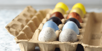 Easter Eggs With Pure Egg Dye