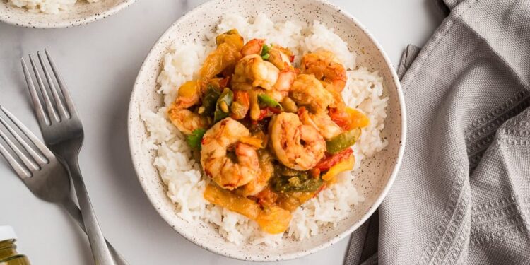 Salsa Verde Shrimp & Rice – Straightforward 15 Minute Meal