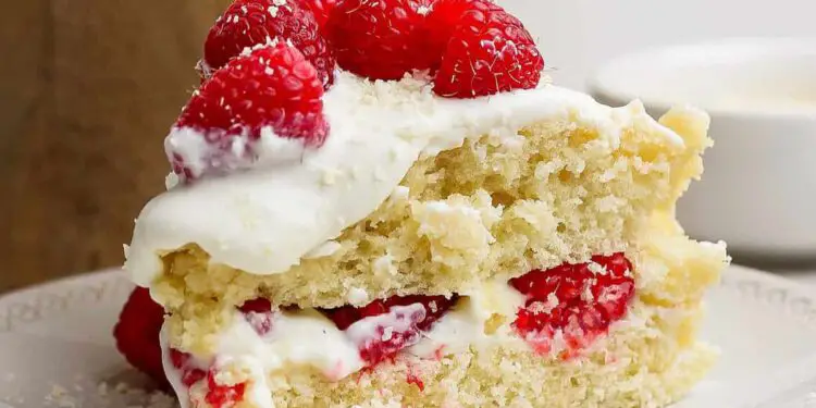 Coconut Layer Cake with Recent Raspberries
