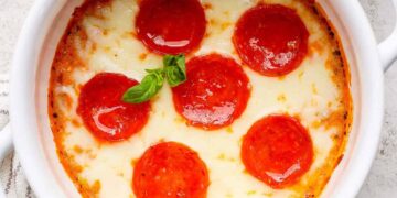 Cottage Cheese Pizza Bowl (single serve!)