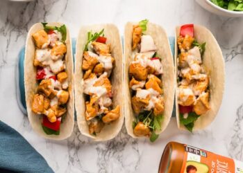 Simple Buffalo Hen Tacos -15 Minute Excessive Protein Meal