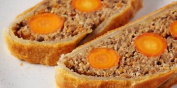 Vegan Wellington with Oven-Roasted Carrots