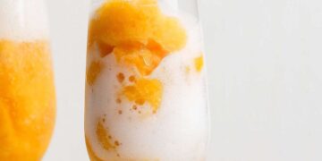 Frozen Peach Bellini – Match Foodie Finds