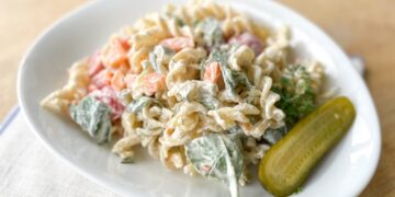 Dill Pickle Pasta Salad • Kath Eats