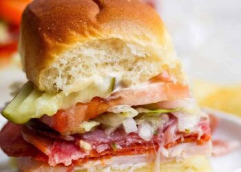 Italian Grinder Sliders on Hawaiian Buns