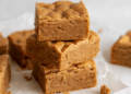 Vegan Peanut Butter Protein Blondies [grain-free + no added sugar] • Wholesome Helper