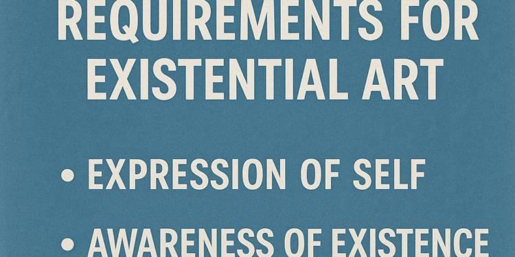 The Necessities for Existential Artwork