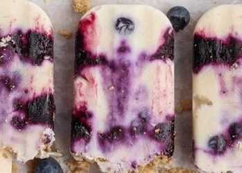Blueberry Cheesecake Protein Popsicles – Match Foodie Finds