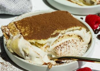 Cottage Cheese Tiramisu Crepe Roll
