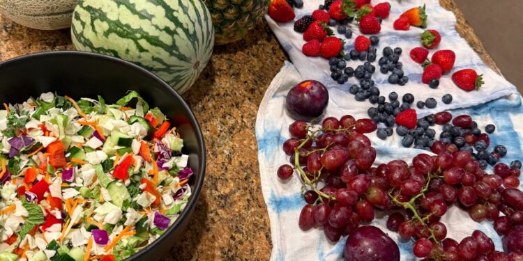 Meal prep for teenagers and decreasing packaged snacks