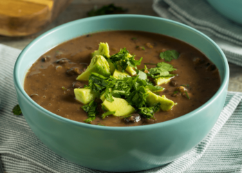 Simple Vegan On the spot Pot Black Bean Soup from Wholesome Helper