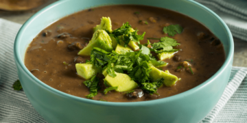 Simple Vegan On the spot Pot Black Bean Soup from Wholesome Helper