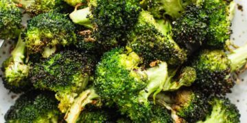 Air Fryer Broccoli (Straightforward and Crispy!)- Match Foodie Finds