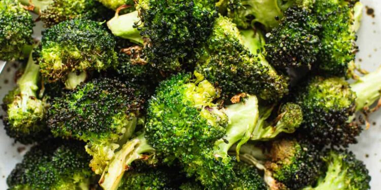 Air Fryer Broccoli (Straightforward and Crispy!)- Match Foodie Finds