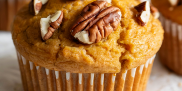 Wholesome Dairy-Free Maple Pecan Protein Muffins