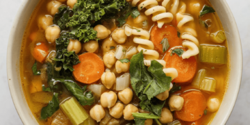 On the spot Pot Vegan ChickPEA Noodle Soup