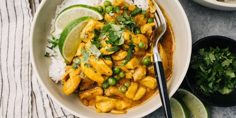 Straightforward Candy Potato Rooster Curry