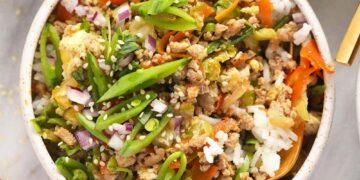 Vibrant Egg Roll in a Bowl (low-carb + g/f)