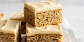 Wholesome Banana Nut Cake Bars [high protein + no added sugar] • Wholesome Helper
