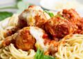 Straightforward Hen Parmesan Meatball Skillet