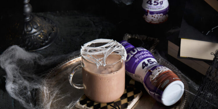 Quest Spider Internet Chocolate PROTEIN Milkshake (Halloween Recipe)