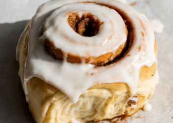 Wholesome Excessive Protein Cinnamon Roll for One