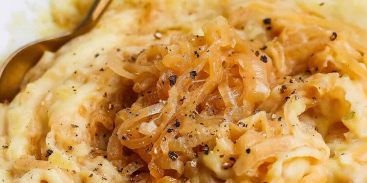 Caramelized Onion Mashed Potatoes Recipe