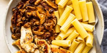 Creamy Hen Mushroom Pasta Recipe