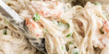 Straightforward Cottage Cheese Alfredo with Shrimp (20 Minutes)