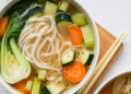 Vegan Chinese language 5-Spice Noodle Soup [gluten-free + oil-free] • Wholesome Helper