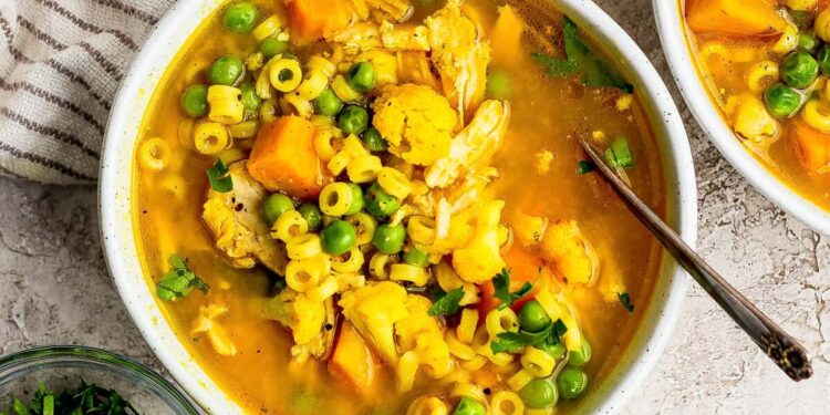 Cozy Immunity Soup With Nourishing Elements