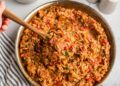 Spicy Cajun Rooster Sausage Orzo Recipe (20 Minutes)