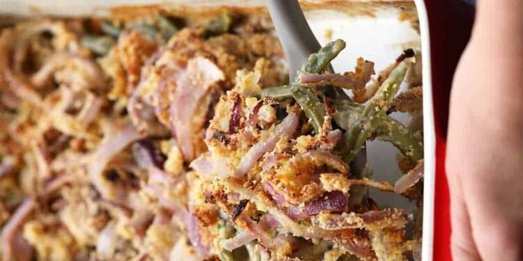 Wholesome Inexperienced Bean Casserole (from scratch!)