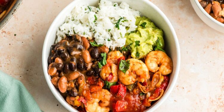 Simple Shrimp Burrito Bowls (Prepared in 20 Minutes)