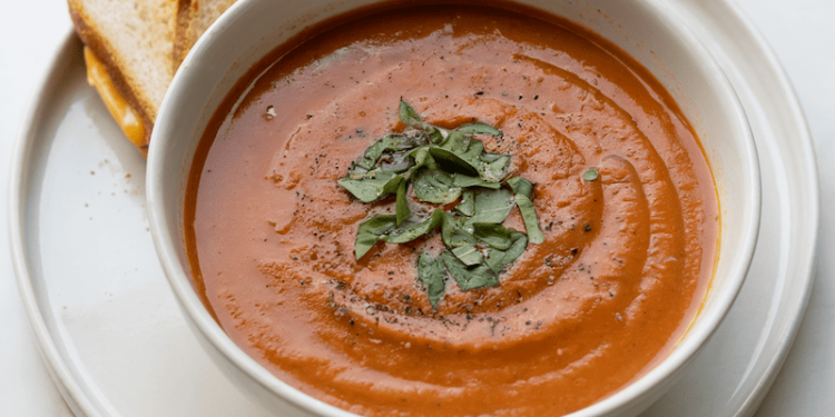 10 Minute Higher Than Campbell’s Vegan Tomato Soup • Wholesome Helper