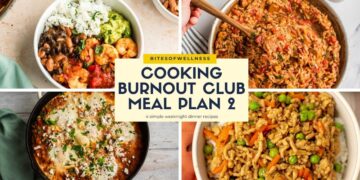 Cooking Burnout Membership Week 2 Meal Plan