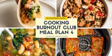 Cooking Burnout Membership Meal Plan 4 (Straightforward Weeknight Dinners)