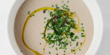 Velvety Vegan Cream of Mushroom Soup