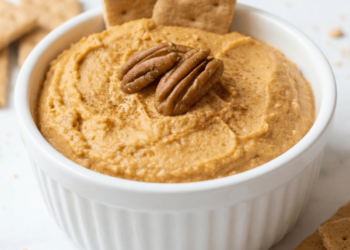 Carrot Cake Dessert Hummus [vegan + gluten-free] • Wholesome Helper
