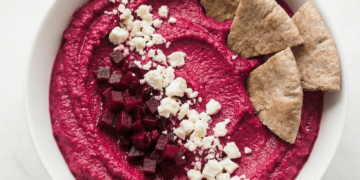 Whipped Beet Cottage Cheese Dip • Wholesome Helper