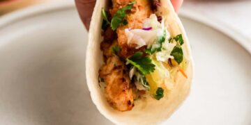 Pineapple Adobo Rooster Tacos (Straightforward Air Fryer Recipe)