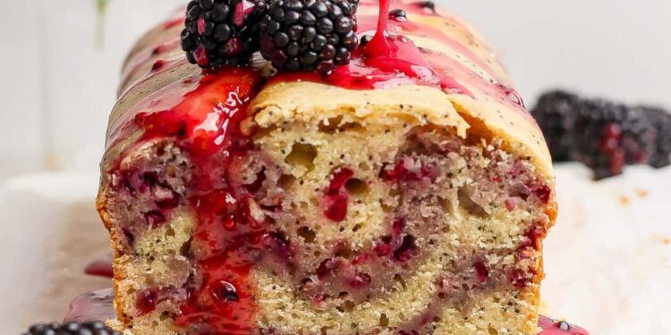 Blackberry Lemon Poppy Seed Loaf