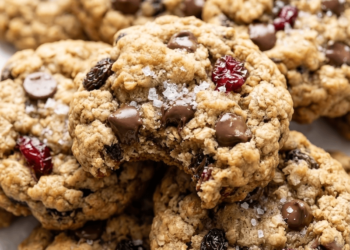 Wholesome Oatmeal Raisin Chocolate Chip Cookies