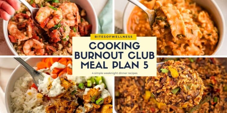 Cooking Burnout Membership Meal Plan 5
